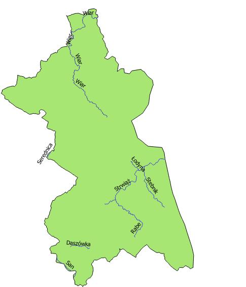 2.6. Sfera środowiskowa 2.6.1.Środowisko przyrodnicze Gmina Ustrzyki Dolne położona jest w zlewni rzeki Strwiąż, będącej dopływem Dniestru, oraz rzeki Wiar (prawy dopływ Sanu).