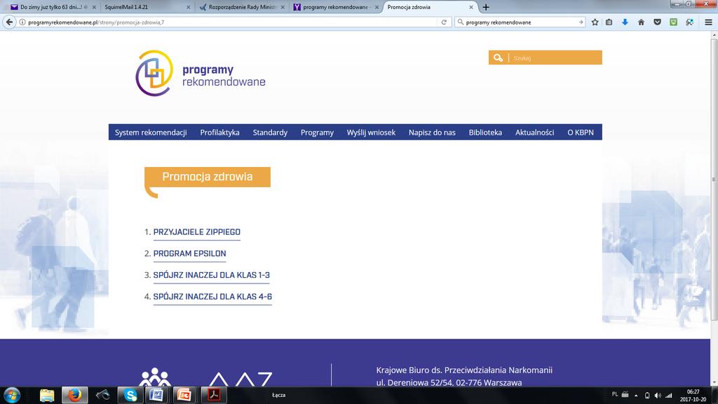 Profilaktyka uniwersalna Przykłady z listy programów
