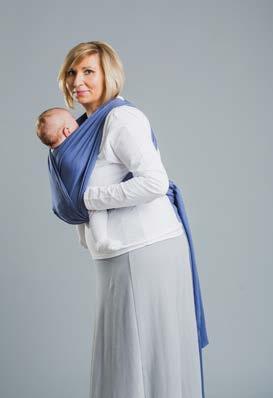 Put your hands between the baby s bottom and the fabric to correct the baby s position (with pelvis rolled).