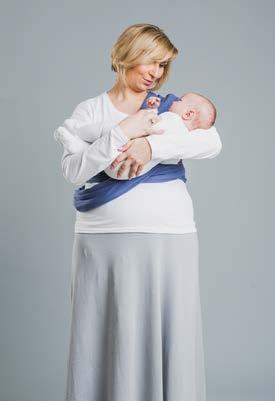 Kołyska / Cradle carry Przygotuj chustę, wykonując czynności od 1 do