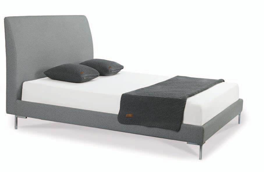 PALMA Eleganckie łóżko o lekkiej, nowoczesnej konstrukcji.