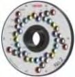 Płyty- kolorowane, zawiera 3 komplety bolców, 1 tablicę ścienną, tabelę, CD Rom 1.