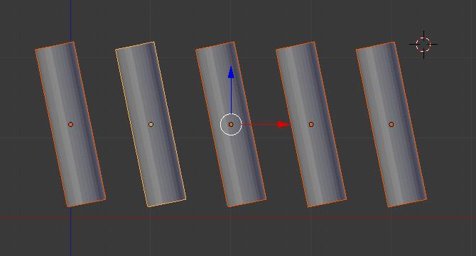 Active element pozwala na obracanie grupy obiektów względem obiektu aktywnego posiadającego przypięty uchwyt pozycjonowania. Zmieniając aktywny obiekt w grupie możemy wykonywad różne obroty.