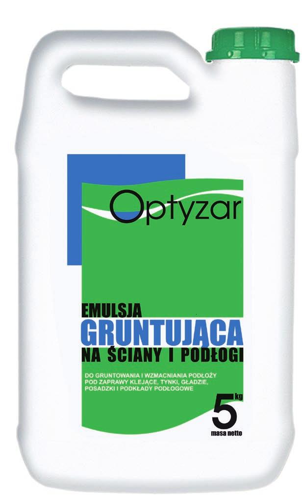 Ostatnia aktualizacja Karty Technicznej: 2010-02-26 Emulsja Gruntująca Optyzar na ściany i podłogi do gruntowania i wzmacniania porowatych i chłonnych podłoży na ściany i podłogi do wewnątrz i na