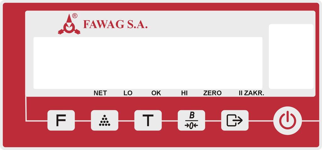 kg PT G wskaźnik PT wskaźnik G wskaźnik wskaźnik Pcs wskaźnik % Pcs % - sygnalizuje blokadę tary, - sygnalizuje podgląd masy brutto, - sygnalizuje rozładowanie baterii LOAT; migający oznacza stan