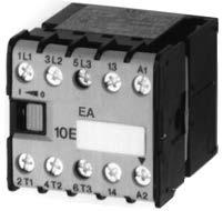 Seria Ministyczniki 3 biegunowe 7 (3) 16 (1) 42 mm małe GRYTY 44 mm Styczniki Zgodność z normami I/N 60947-1 I/N 60947-4-1 V 0660 S5424 opuszczenia Obwody sterujące: 45mm - prąd zmienny do 230V przy