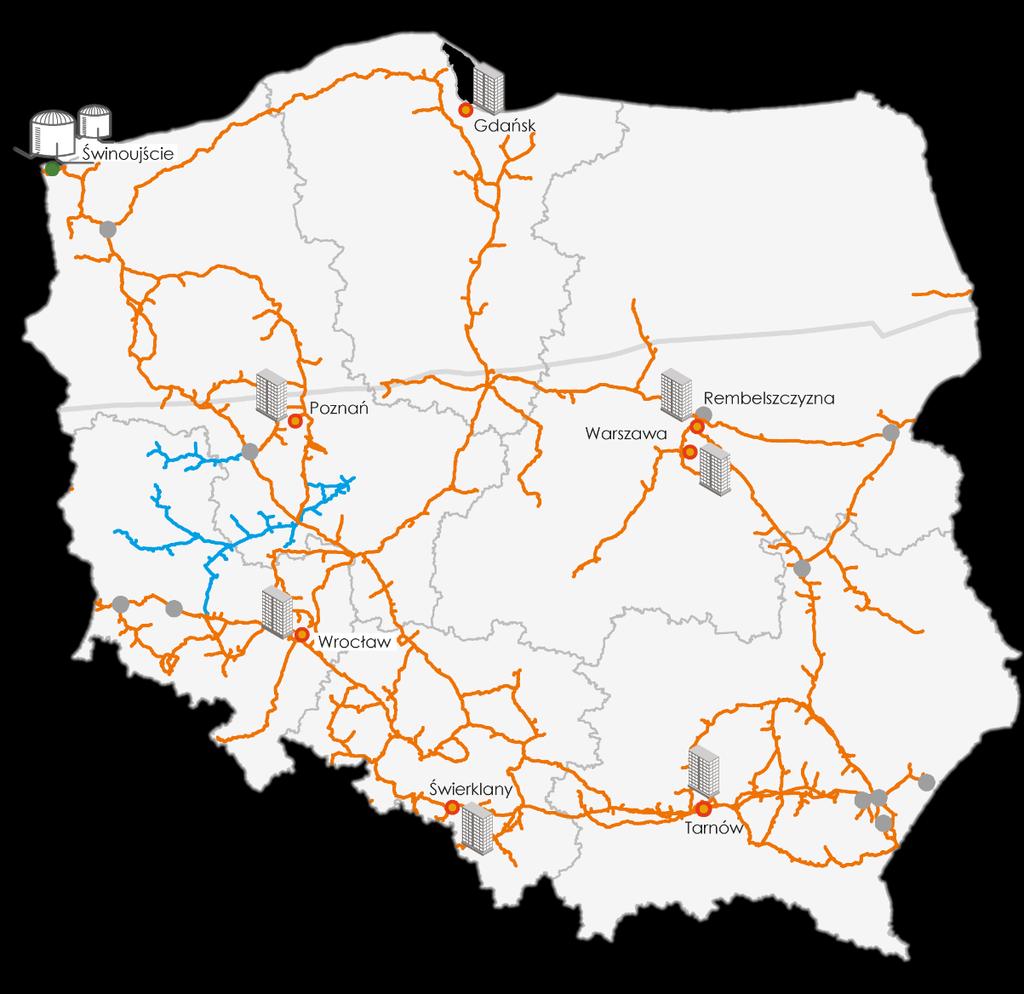 Obszar wyspowy zasilany lokalnie od strony Białorusi OBOWIĄZKI ŚRÓDDZIENNE - PRZYCZYNY Punkt wejścia Tietierowka na połączeniu z Gazprom Transgaz