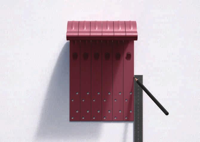 KATALOG STALOWEGO SYSTEMU RYNNOWEGO KROK 3 - OZNACZANIE HAKÓW Oznaczone zostaje położenie rury odpływowej (RYS.