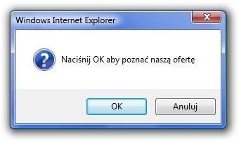 Zanim zaczniemy przydatne funkcje obsługi okien dialogowych Funkcja confirm ( tekst ) wyprowadza