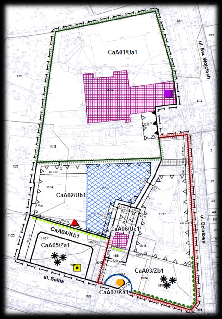 Obowiązujący mpzp Śródmieście Poznania Centrum 1 - fragment Uchwała nr LXXXIX/1000/IV/2006 Rady Miasta Poznania z dnia 7 marca 2006 r.