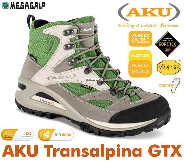 Przeznaczenie: turystyka górska Pora roku: wiosna / lato / jesień Oddychalność: TAK / AIR 8000 / membrana / GORE-TEX Producent: AKU Model: Transalpina GTX Typ: męskie buty trekingowe Linia produktów:
