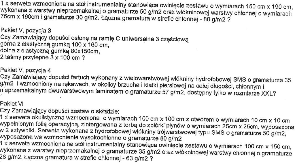 Dotyczy: Pakiet XII poz.