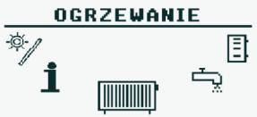 Rys. 2. Panel sterujący sterownika IGNEO smart 1 wyświetlacz graficzny 2 zmiana stanu regulatora (włączony/wyłączony) 3 konfiguracja ustawień c.o. 4 konfiguracja ustawień c.w.u. 5 informacje nawigacyjne i parametrów regulowanych 6 poruszanie się w menu 7 wejście do menu/akceptacja zmiany 8 dioda statusowa Rys.