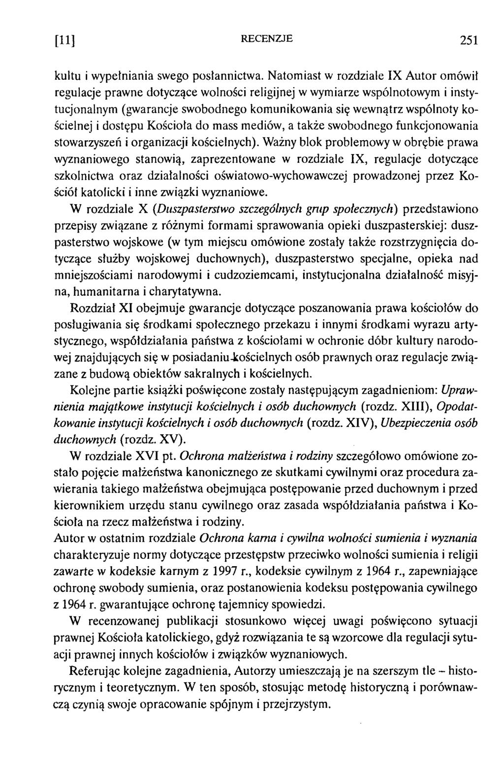 [H] RECENZJE 251 kultu i wypełniania swego posłannictwa.