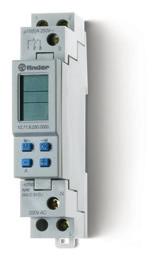 SERA SERA Elektroniczny zegar sterujący --1 Program tygodniowy Typ.71 --1 zestyk przełączny 16 A --Szerokość 17.