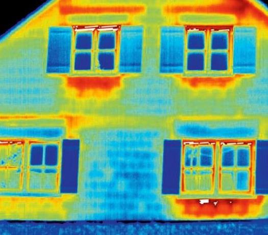 ZASTOSOWANIE BUDOWNICTWO Badanie termowizyjne obiektów budowlanych pozwala: ocenić przy odbiorze obiektu jakość wykonanych prac izolacyjnych oraz wyeliminować przyszłe wydatki na ogrzewanie i naprawy