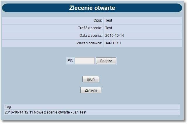 Rozdział 11 Zlecenia otwarte 11.5. Akceptacja zlecenia otwartego Użytkownik ma możliwość akceptowania zlecenia otwartego.