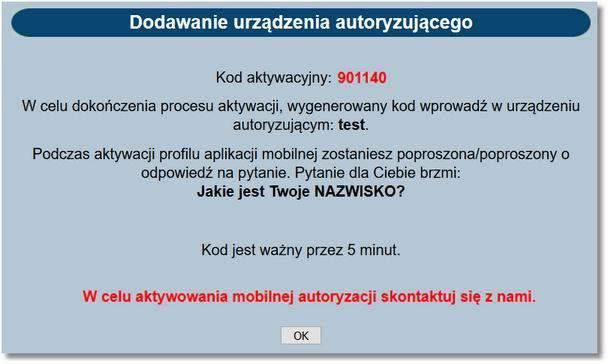 Rozdział 18 Urządzenia autoryzujące Po poprawnym sparowaniu urządzenie prezentowane jest na liście ze statusem Aktywny.