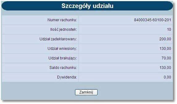 Rozdział 7 Udziały Rozdział 7. Udziały W opcji Udziały użytkownik ma możliwość przeglądania udziałów klienta.