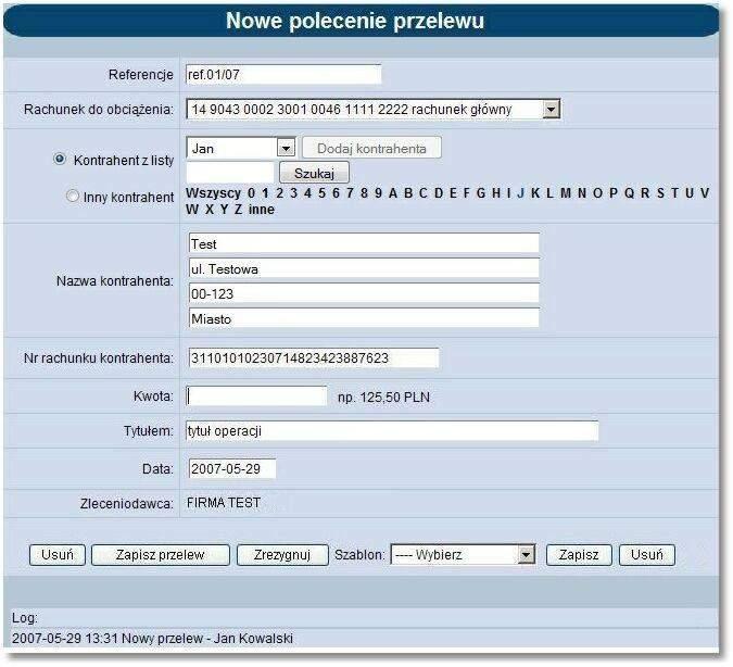 Rozdział 9 Przelewy 9.1.3.