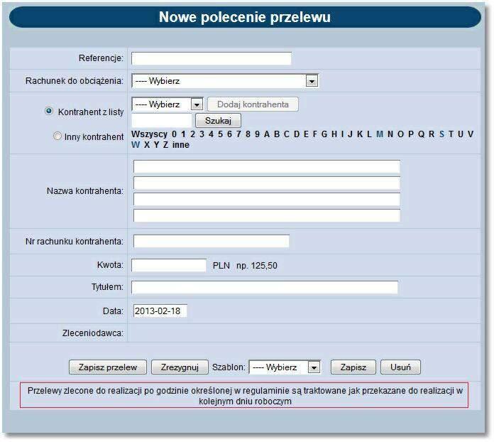 Rozdział 9 Przelewy 9.20.