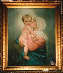 author unknown Madonna and Child, 19th/20th cent. Oil, Canvas, 120 x 90 cm cat. pa-3094 3.HrYnKowsKa Flowers in a Vase,1953.