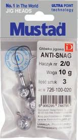 Mega Baits GŁÓWKI JIGOWE Mustad Norwegia Przed kilkoma sezonami zespołowi konstruktorów Mustada i członkom Team Dragon postawiono bardzo ambitne zadanie, polegające na skonstruowaniu nowych ów