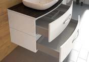 CARI CARI Tropic Reed, Arctic White wysoki połysk, umywalka ceramiczna, cichy domyk Dubai