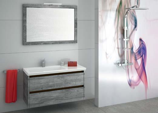 ETNA ETNA Oak Brown, umywalka ceramiczna, cichy domyk Evola