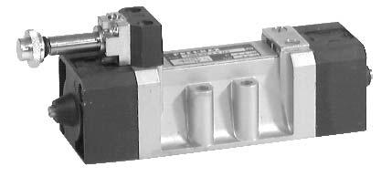 Rozdzielacze elektromagnetyczne ISO 99/1 - /3 Rozmiar monostabilny - powrót sprê yn¹ powietrzn¹ 7