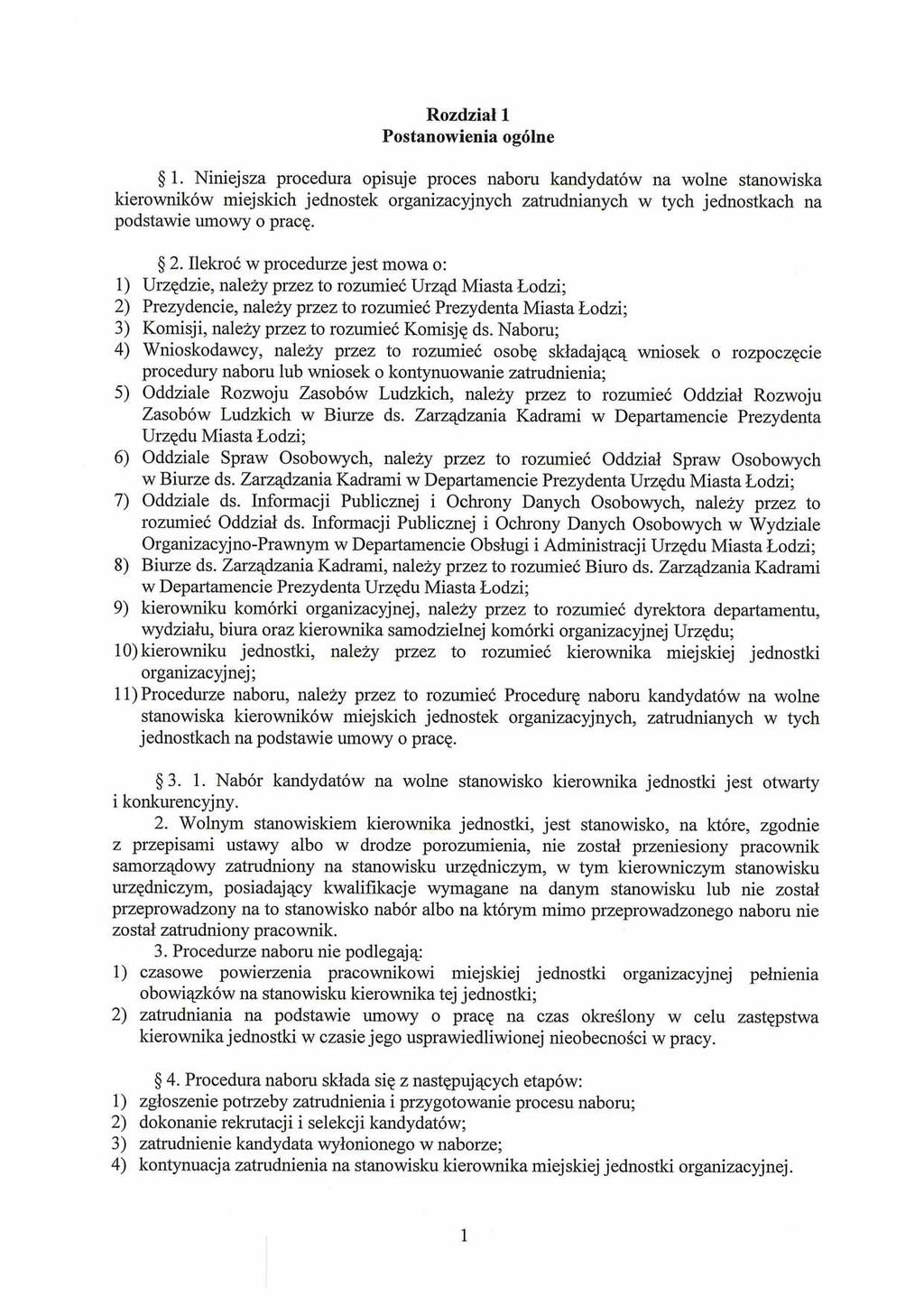 RozdziaZ 1 Postanowienia og6lne $ 1.