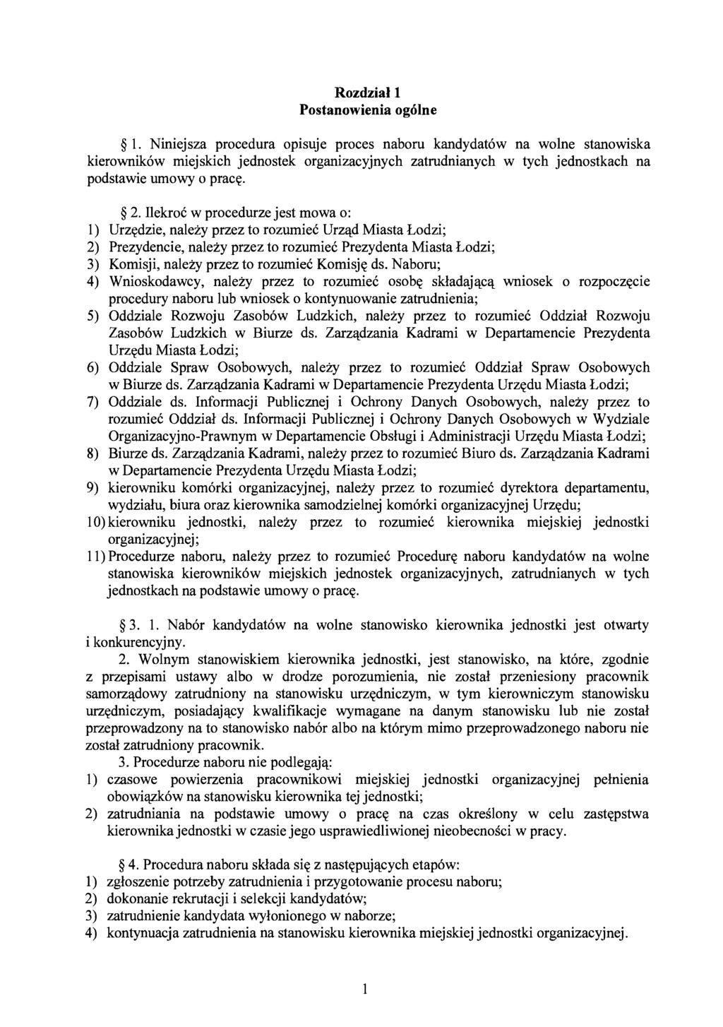 Rozdzial 1 Postanowienia og6lne (j 1.