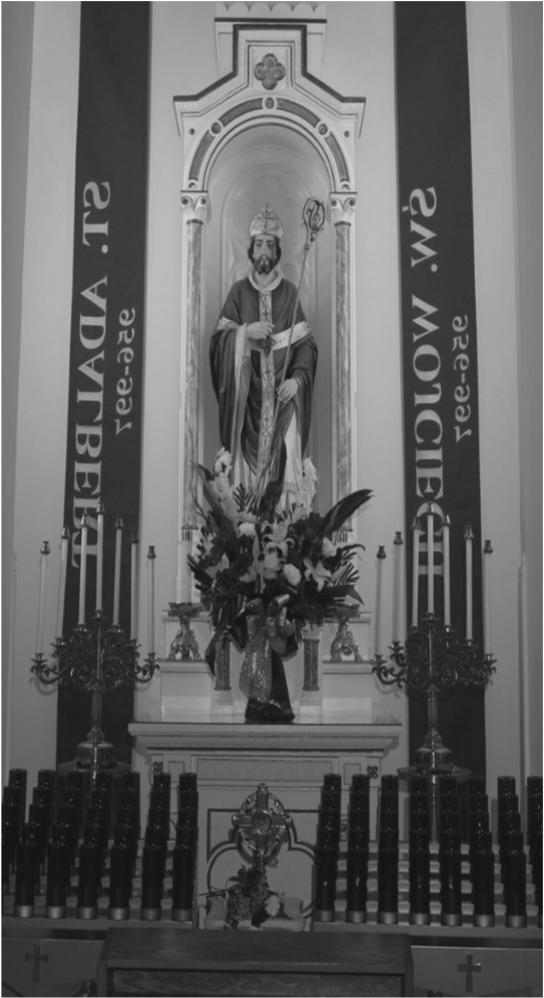 Saint Adalbert, Bishop and Martyr Patron of our Church Saint Adalbert was born in Bohemia, of noble parentage, about the middle of the tenth century.