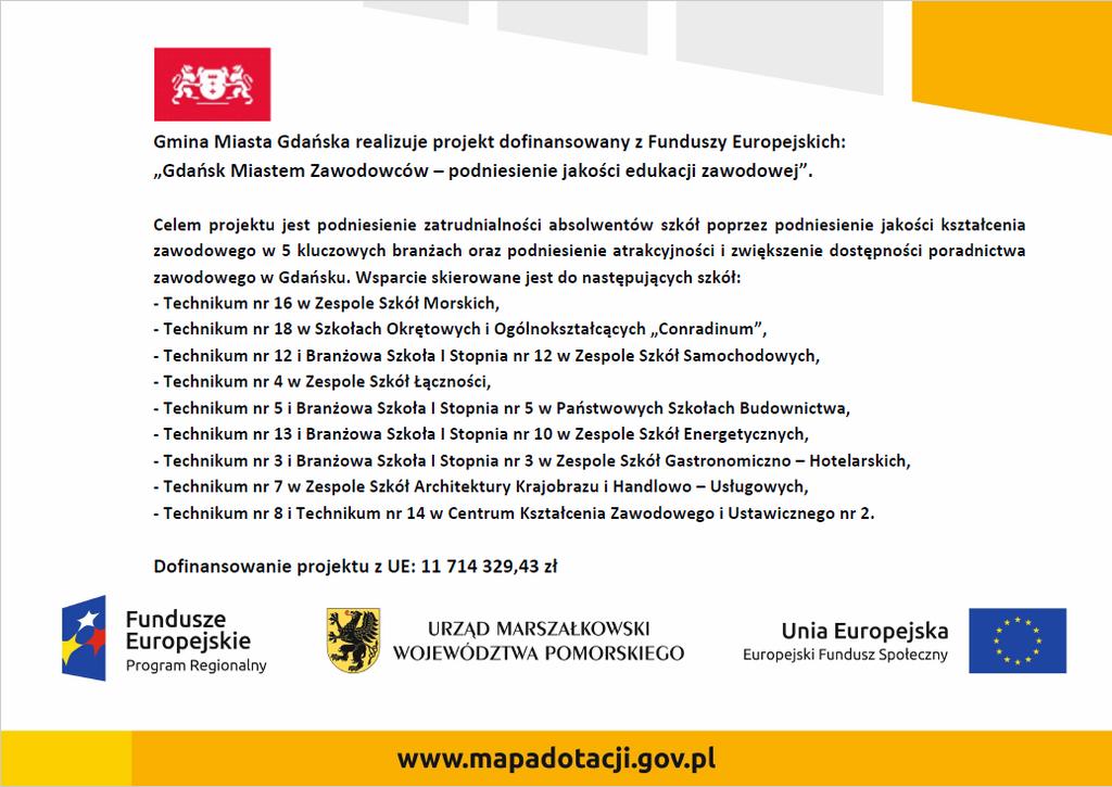 Wzór plakatu oznaczenie miejsca