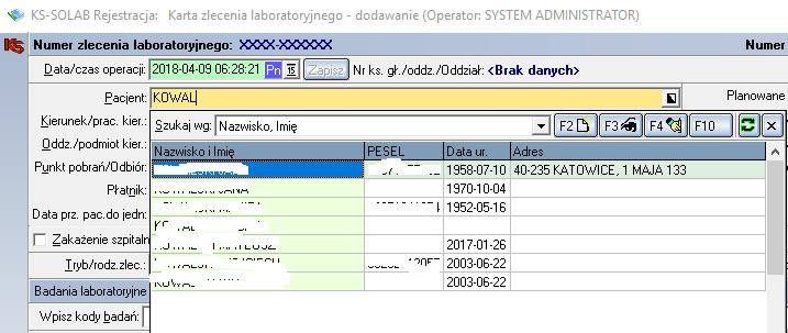 początkowo obsługiwał podstawowe procesy: