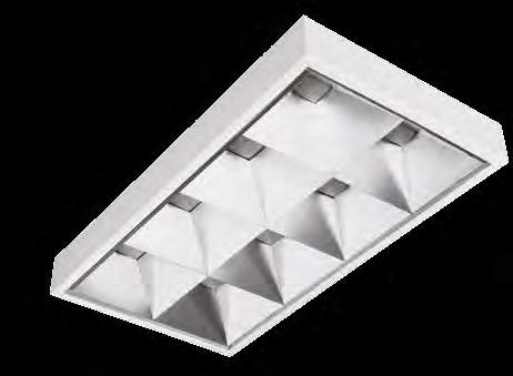 OFFICE LB LED n/t CCT K LxWxH Louver: mat aluminum Raster: aluminiowy matowy Raster: aus Aluminium matt 300061.00132 3x14W (57W) 26 29 3350 2800 97 3000 80 - - 0... +35 600 325 65 2,0 300061.
