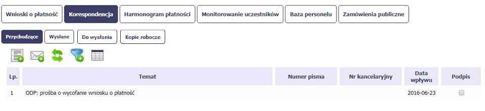 Moduł Korespondencja Funkcjonalność modułu Korespondencja umożliwia