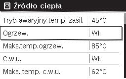Skrócona instrukcja obsługi 15 4.6 Aktywacja/wyłączanie ogrzewania/c.w.u. Za pomocą punktu menu Urządzenie grzewcze w menu głównym możliwe jest aktywowanie i wyłączanie ogrzewania i c.w.u. Dzięki temu w przypadku krótkiej, kilkudniowej nieobecności instalacja może być ustawiona ręcznie bez konieczności konfigurowania programu urlopowego.