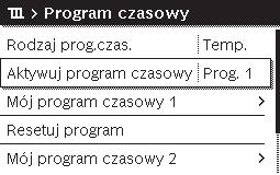 Jeżeli zainstalowane są dwa lub kilka obiegów grzewczych, obracać pokrętło nastawcze, aby zaznaczyć Obieg grzewczy 1, 2,..., 8 inacisnąć je.