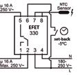 Rys. 1 Schemat montażowy EFET 330 Charakterystyka termoregulatora typu EFET 330 EFET 330 jest elektronicznym termostatem stosowanym do sterowania pracą systemów grzewczych w celu regulacji
