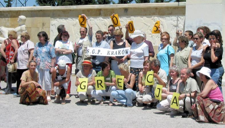 Uczestnicy VI wyprawy SGP. W dniach 17-18 września 2005r. świętowaliśmy Dzień Geodety w Świnnej Porębie, na terenie budowanej zapory i zbiornika wodnego.
