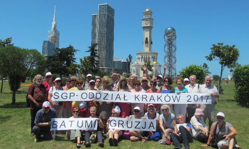 Uczestnicy XXX wyprawy SGP w Batumi. W dniu 15 września 2017r. w Sali bankietowej Hotelu Europejskiego w Krakowie, odbył się Jubileusz 70-lecia SGP oddział Kraków.