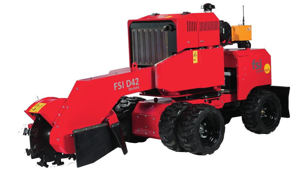 Ø24,5/20 Wymiary D x S x W 2830 x 850 x 1250 mm Masa 1150 kg D42: Frez pni z napędem 4WD