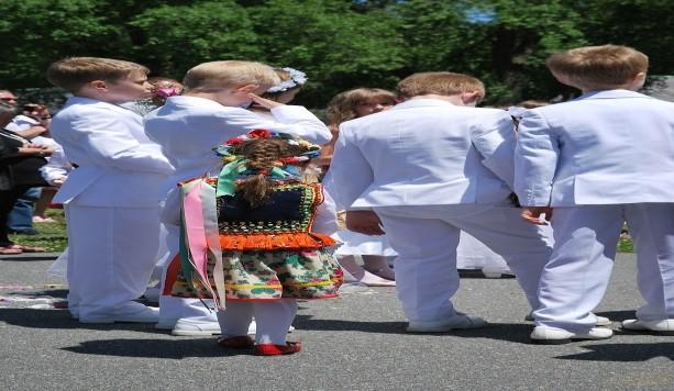 37, the Society of the Living Rosary, parents First Holy Communion children.