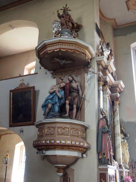 rzeźbiarską Chrztu Jezusa w