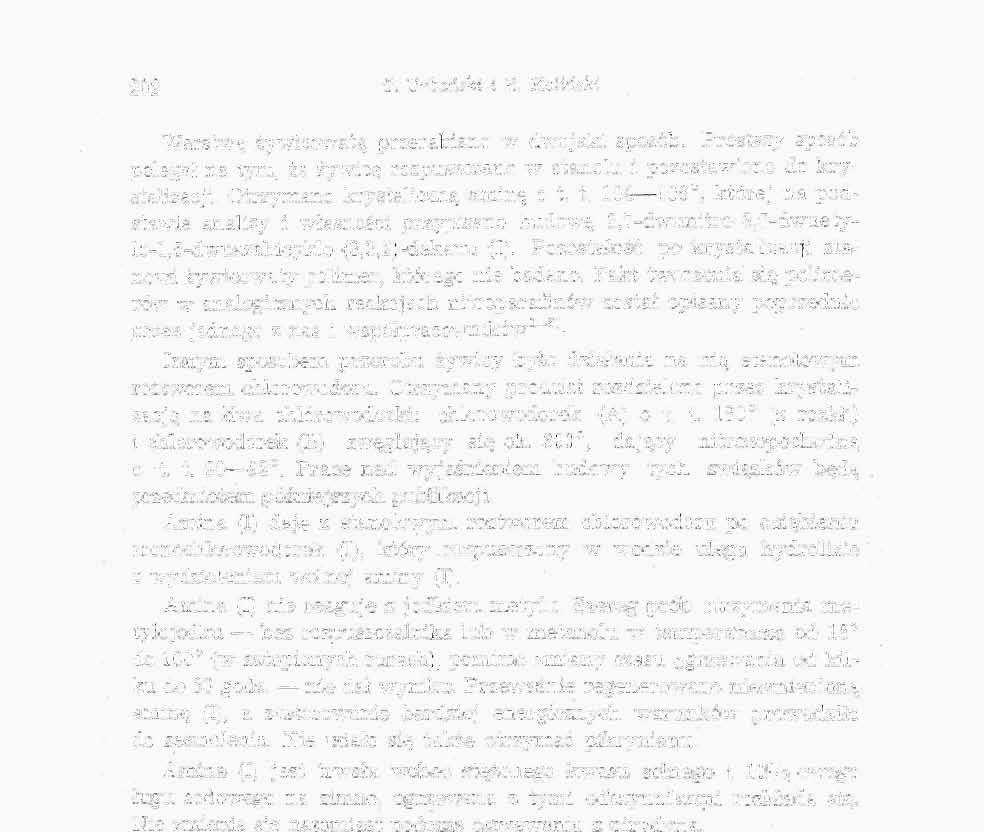 202? Urbański i R. Koliński Warstwę żywicowała przerabiano w dwojaki sposób. Prostszy sposób polegał na tym, że żywicę rozpuszczano w etanolu i pozostawiono do krystalizacji.