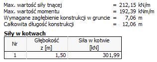 Obliczenie nr 2 ściana utwierdzona w podstawie Dodaj nowe obliczenie w lewym górnym rogu ramki.