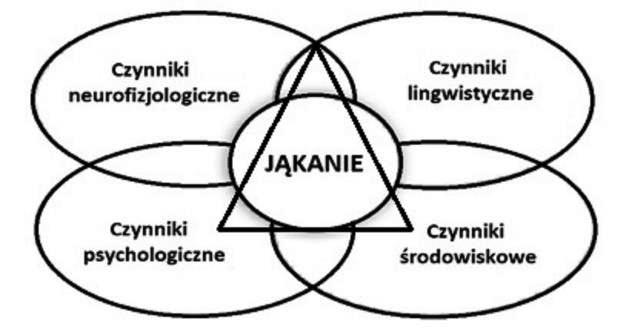 62 ŁUKASZ KOWALCZYK Doświadczenie praktyków w tej dziedzinie pozwoliło stworzyć koncepcję wzajemnie uzupełniających się czynników: fizjologicznych, lingwistycznych, psychologicznych oraz
