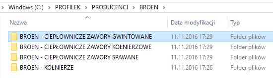 W każdym podfolderze umieszczamy pliki wraz ze slajdami, np. tak jak poniżej: 4.4. Praca we wspólnym środowisku sieciowym Nakładka profilek jest przystosowana do pracy we wspó lnym środowisku sieciowym.