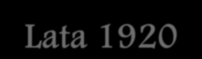 Lata 1920-1926 Od 1920 r. Piłsudski był Marszałkiem Polski.